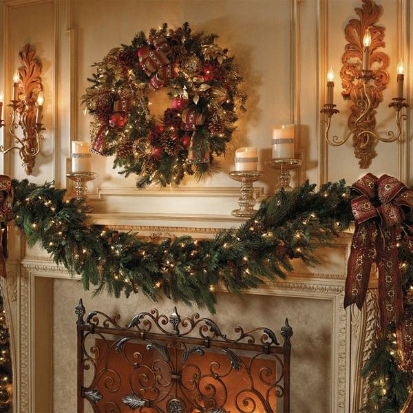 traditional holiday decorations christmas fireplace ideas