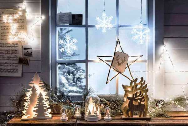 Christmas window decorating ideas winter Wonderland