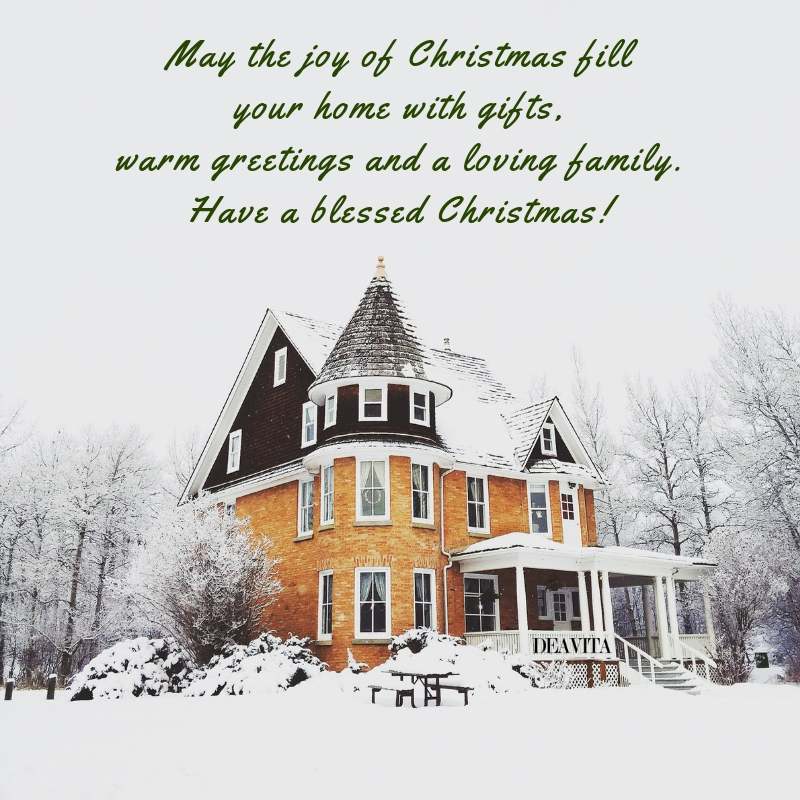Christmas wishes for friends and family and holiday greetings