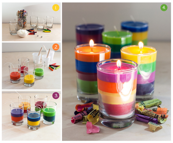 DIY candles creative ideas for christmas gifts