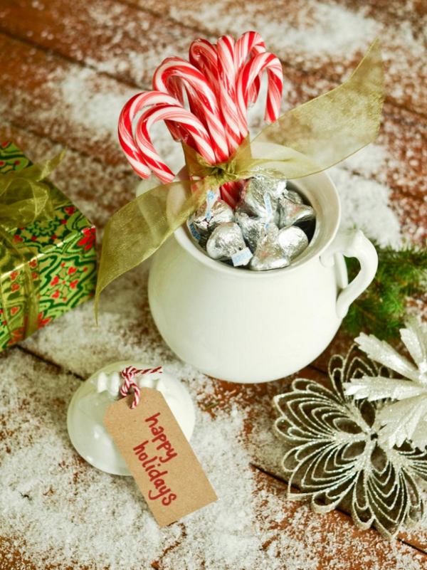 DIY original christmas gift ideas candy canes and sweets