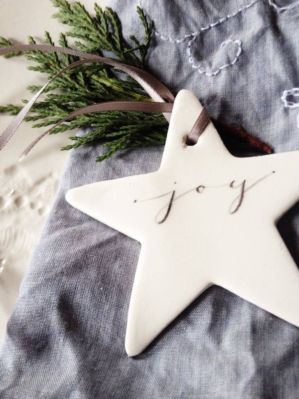 DIY salt dough christmas ornaments star