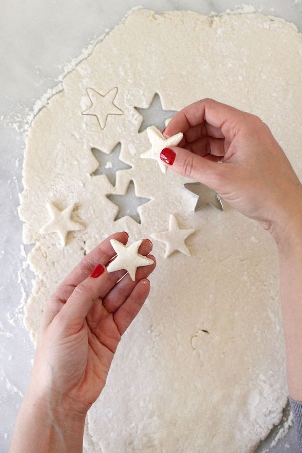 DIY salt dough christmas stars