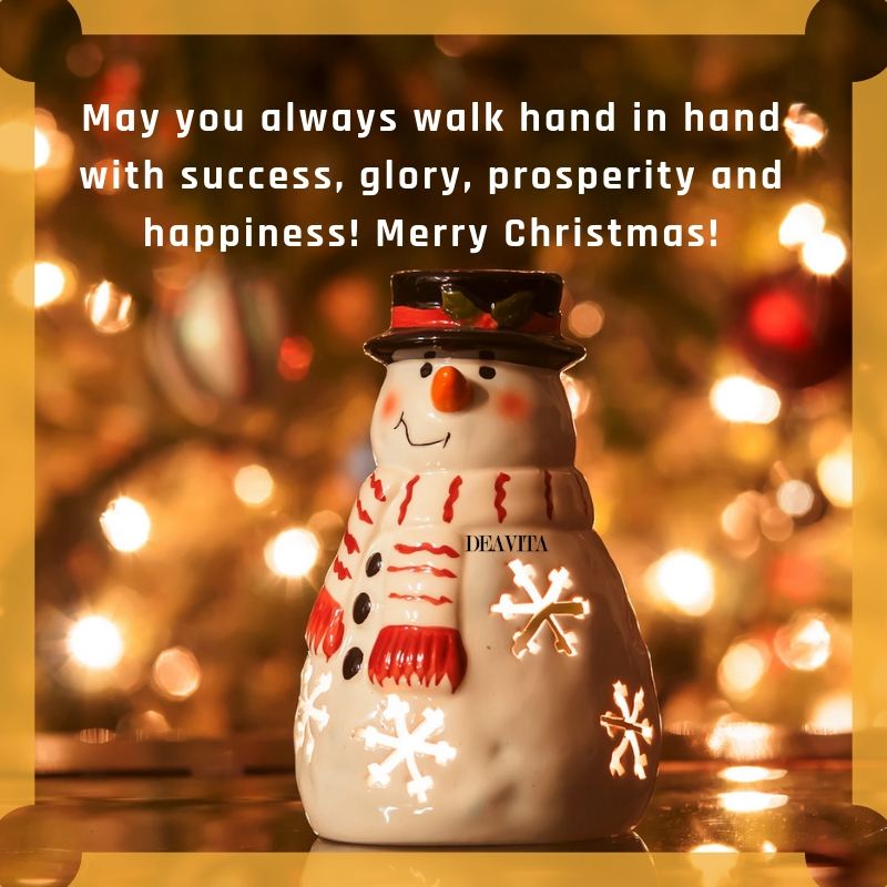 Merry christmas prosperity success luck wishes