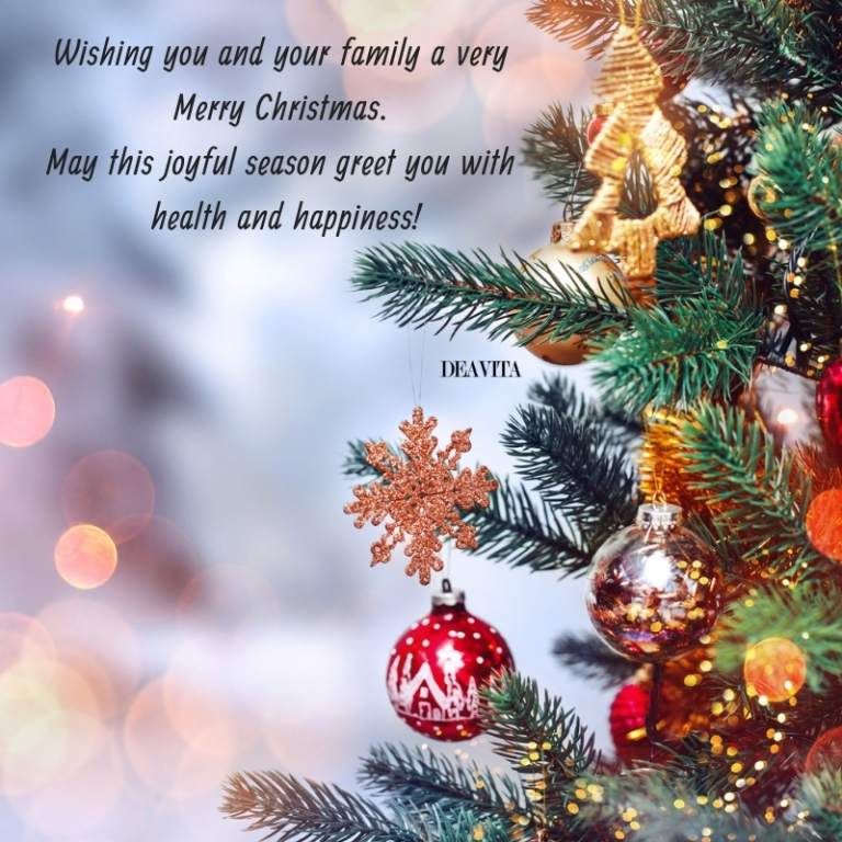 The best Christmas wishes and joyful greetings for the holidays