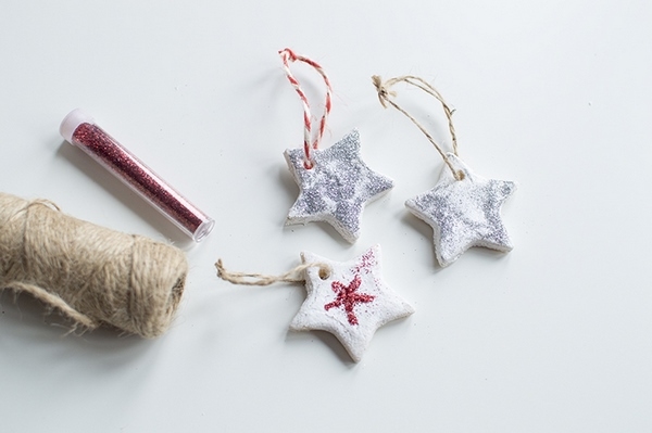 christmas craft ideas DIY stars from salt dough