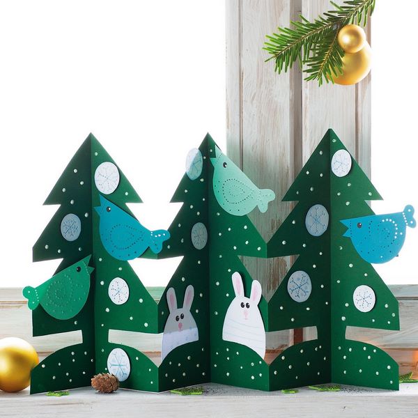 cute paper christmas trees activities and crafts for kids