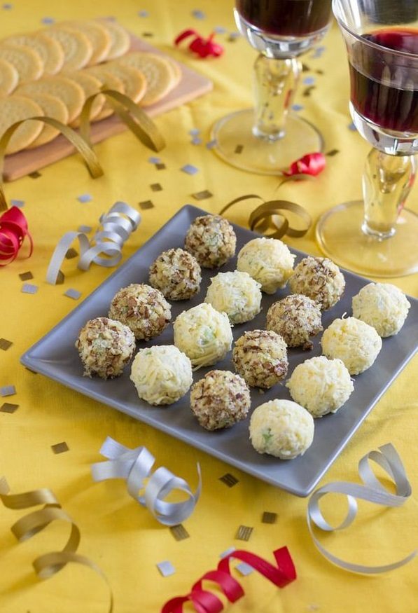 delicious new year party ideas finger food recipes cheese ball bites
