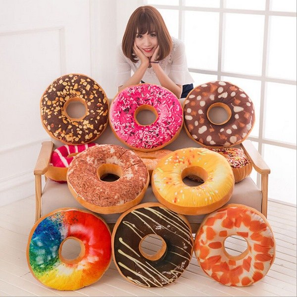 gifts for christmas decorative doughnut pillows