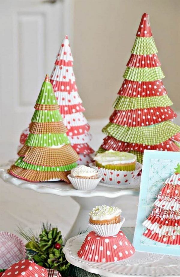 how to make paper christmas tree crafts for kids
