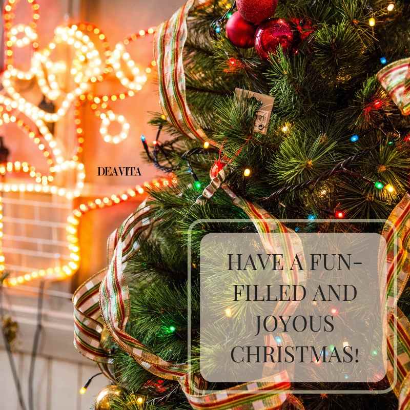 joyous Christmas greetings festive cards with seasonal text