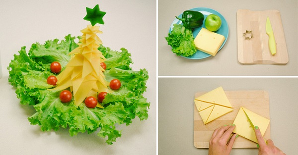 last minute decorations for christmas table ideas cheese lettuce appetizers