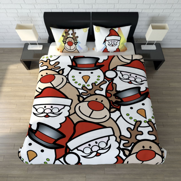 original christmas gift ideas funny bedding set with snowmen