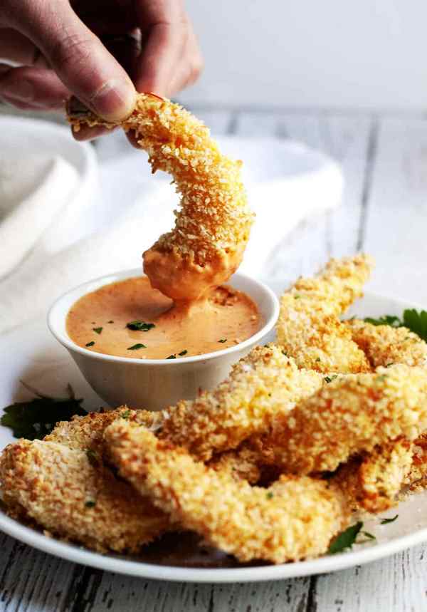 party food finger food ideas new years buffet crispy baked coconut shrimp