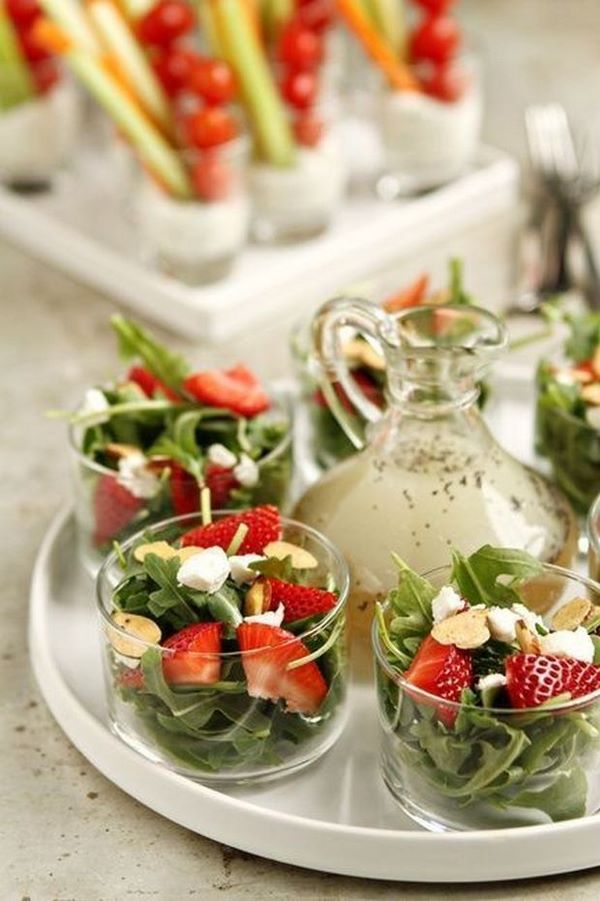 party food recipes new years eve ideas strawberry salads with poppy seed dressing