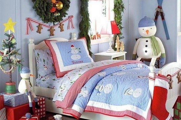 quick and easy kids bedroom decorating ideas christmas bedding set