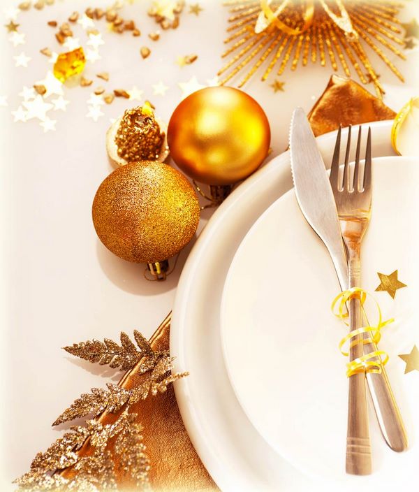 sparkling table decoration ideas for Christmas