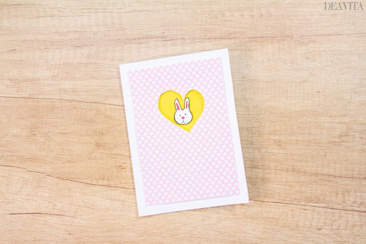 DIY Easter cards with cute bunny easy kids craft ideas