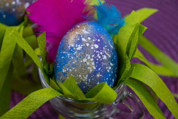 DIY Galaxy Easter egg decoration fun craft ideas