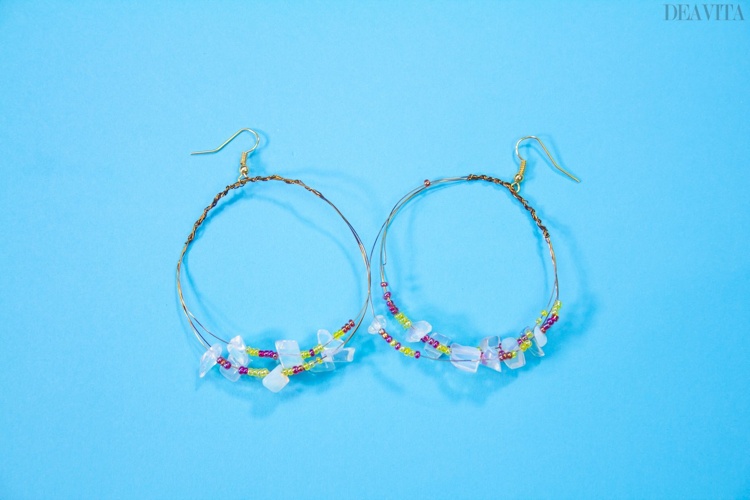 DIY Hoop earrings Boho jewelry