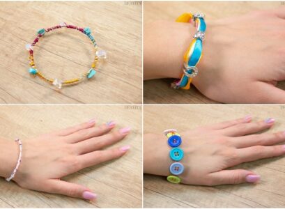 DIY-bracelet-ideas-jewelry-crafts-with-buttons-beads-ribbons