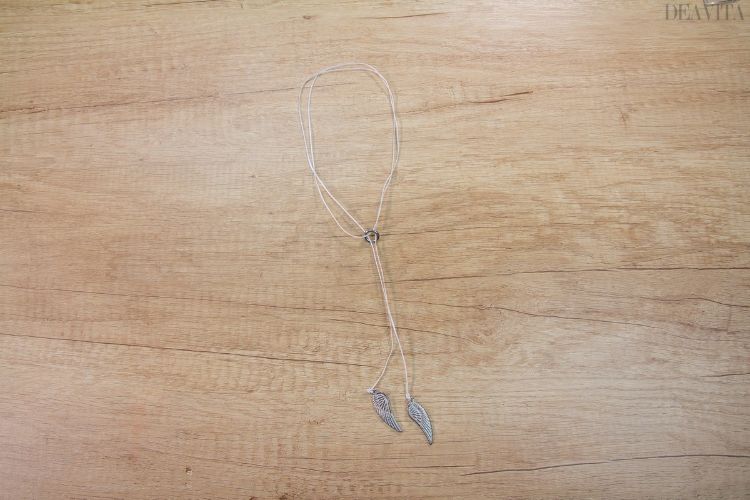 DIY necklace ideas simple angel wings pendant