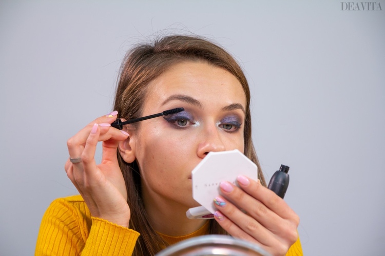 DIY smokey eye tutorial mascara