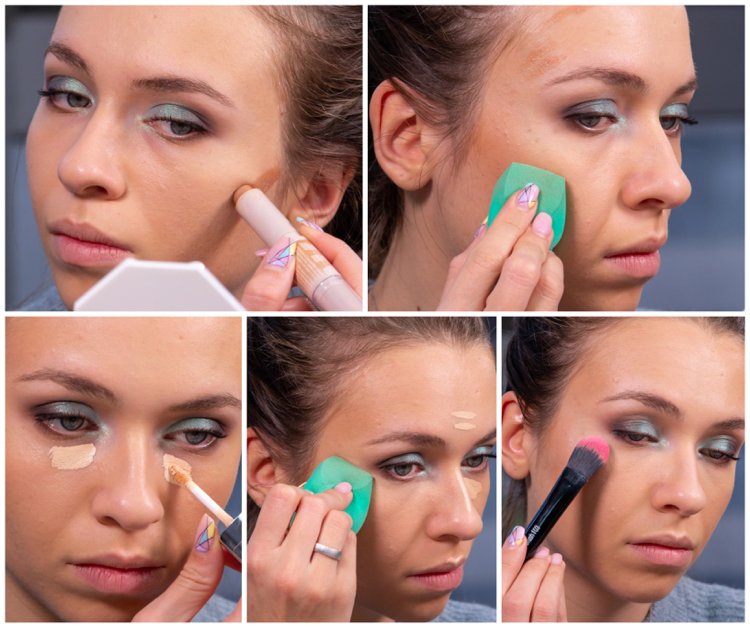 Face contour and Concealer step by step makeup tutorial