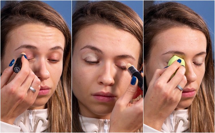 Makeup tutorial eyelids concealer