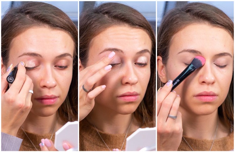 Makeup tutorial step by step eyelids primed