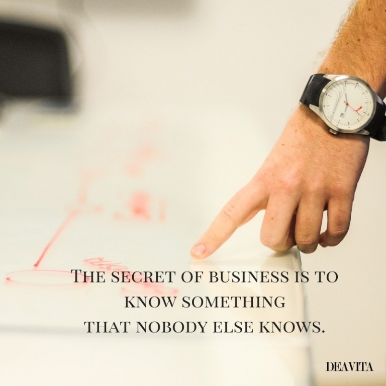 The secret of business success inspiring quotes and sayings with photos