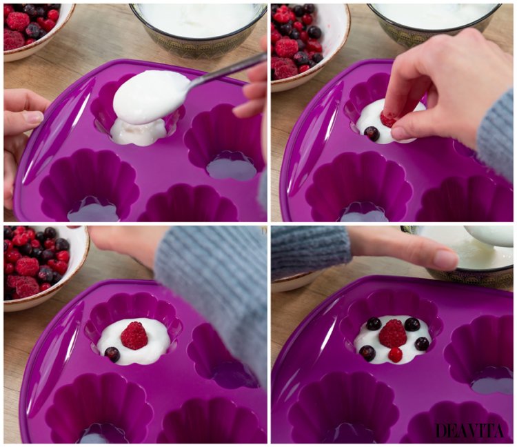 Yogurt and berry ice snacks instructions finger food ideas for kids