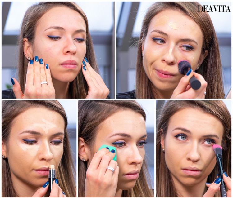 create perfect foundation primer concealer and powder