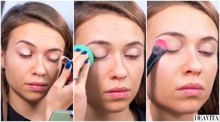 gold crease cup makeup tutorial apply concealer