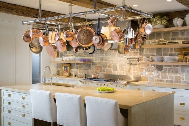 Hanging Pot Racks And Creative Storage Ideas For Every Kitchen - Kitchen Wall Rack Ideas