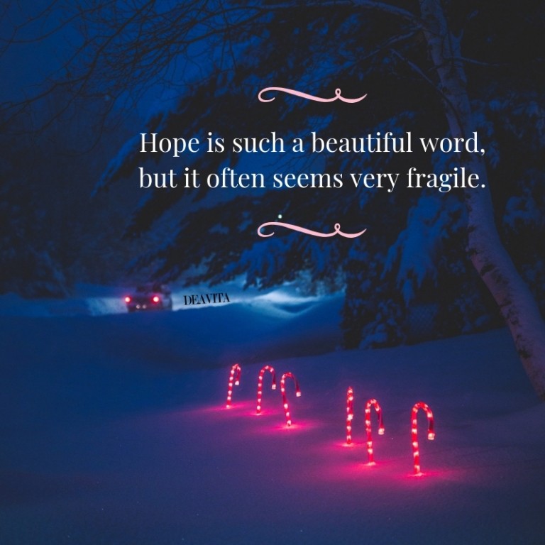 inspirational quotes hope is a beautiful word