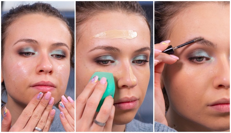 makeup tutorial step by step green smokey eye