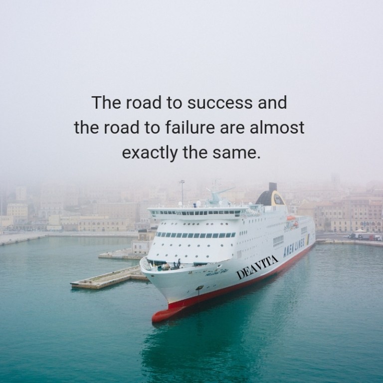 the road to success and failure short quotes about life and business