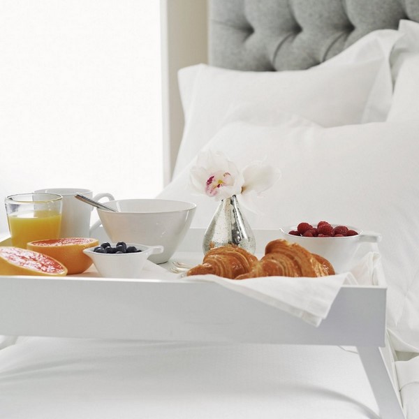 white breakfast in bed tray table home accessories ideas