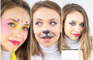 3-Easy-carnival-makeup-tutorials-Mime-Cat-and-Tribal-Princess