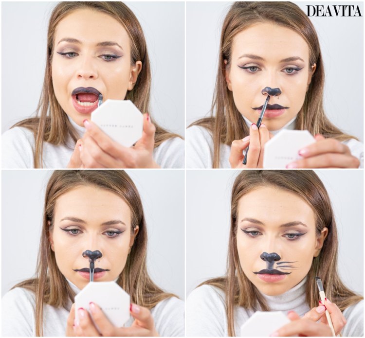 Carnival makeup ideas quick and easy DIY cat makeup tutorial