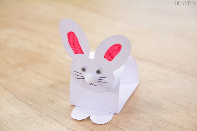 Cool Easter crafts how to make a bobble head paper bunny