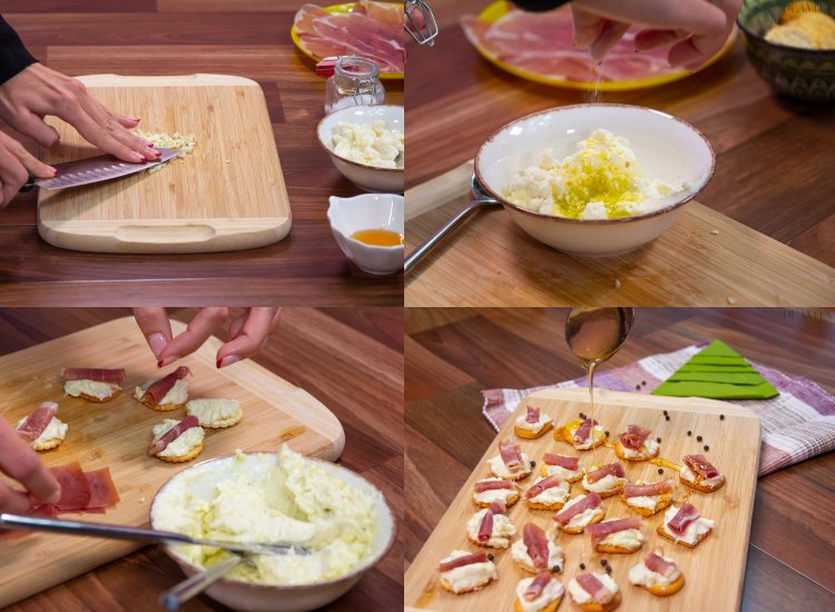 Cream cheese and prosciutto crackers recipe directions