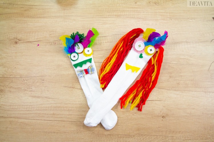 DIY Crazy socks for kids cool costume ideas