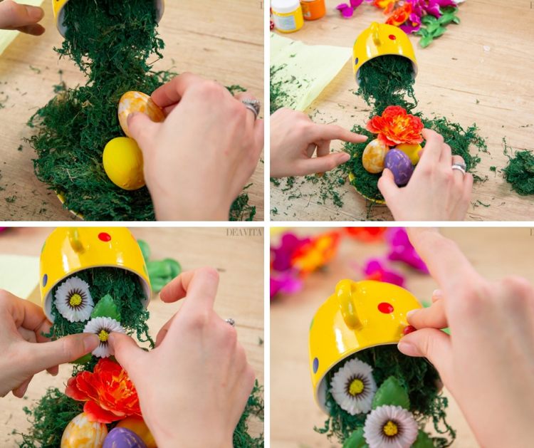 DIY Easter decorating ideas floating cup tutorial