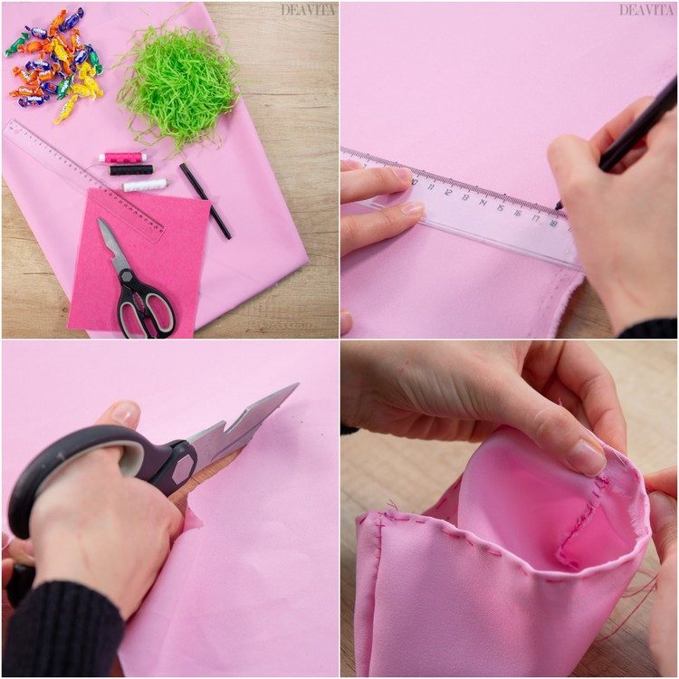 How to make a bunny bag tutorial DIY Easter gifts 
