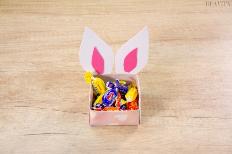 handmade Easter gift ideas how to make cute bunny candy box 