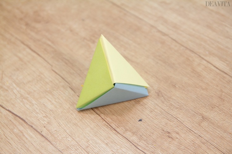 modular origami pyramid DIY Origami Gift Box