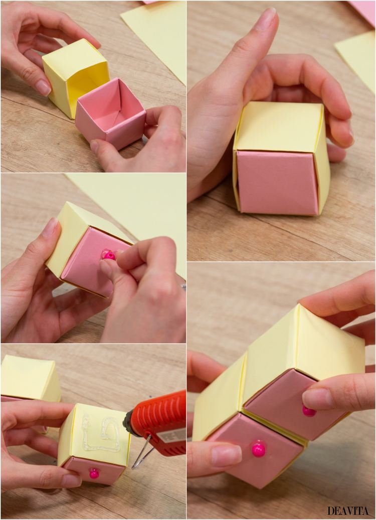 DIY Origami pull out drawers directions