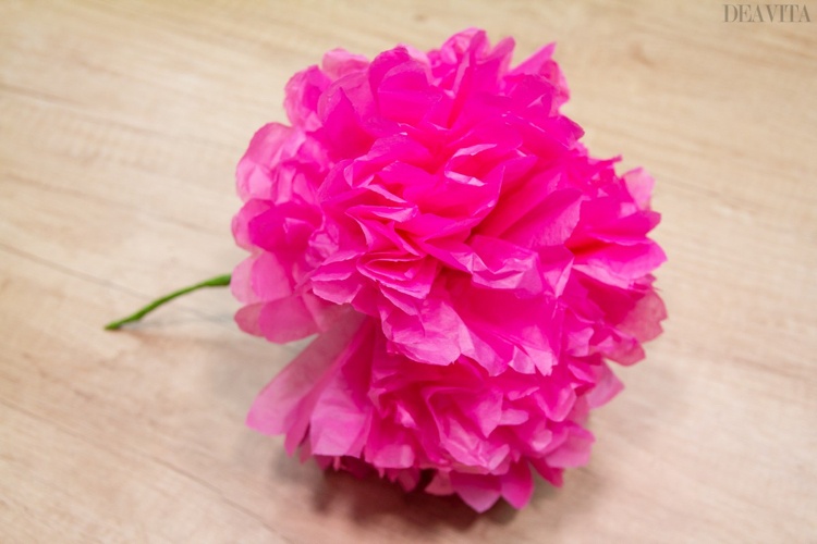 DIY flowers from tissue paper easy craft ideas